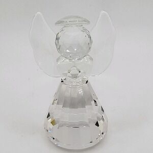 Waltz & F Crystal Guardian Angel Figurine 3" Sun Catcher Minimalist